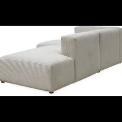 Aimee Sofa med chaiselong og pufafslutning