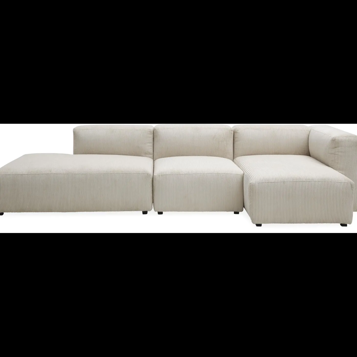 Aimee Sofa med chaiselong og pufafslutning
