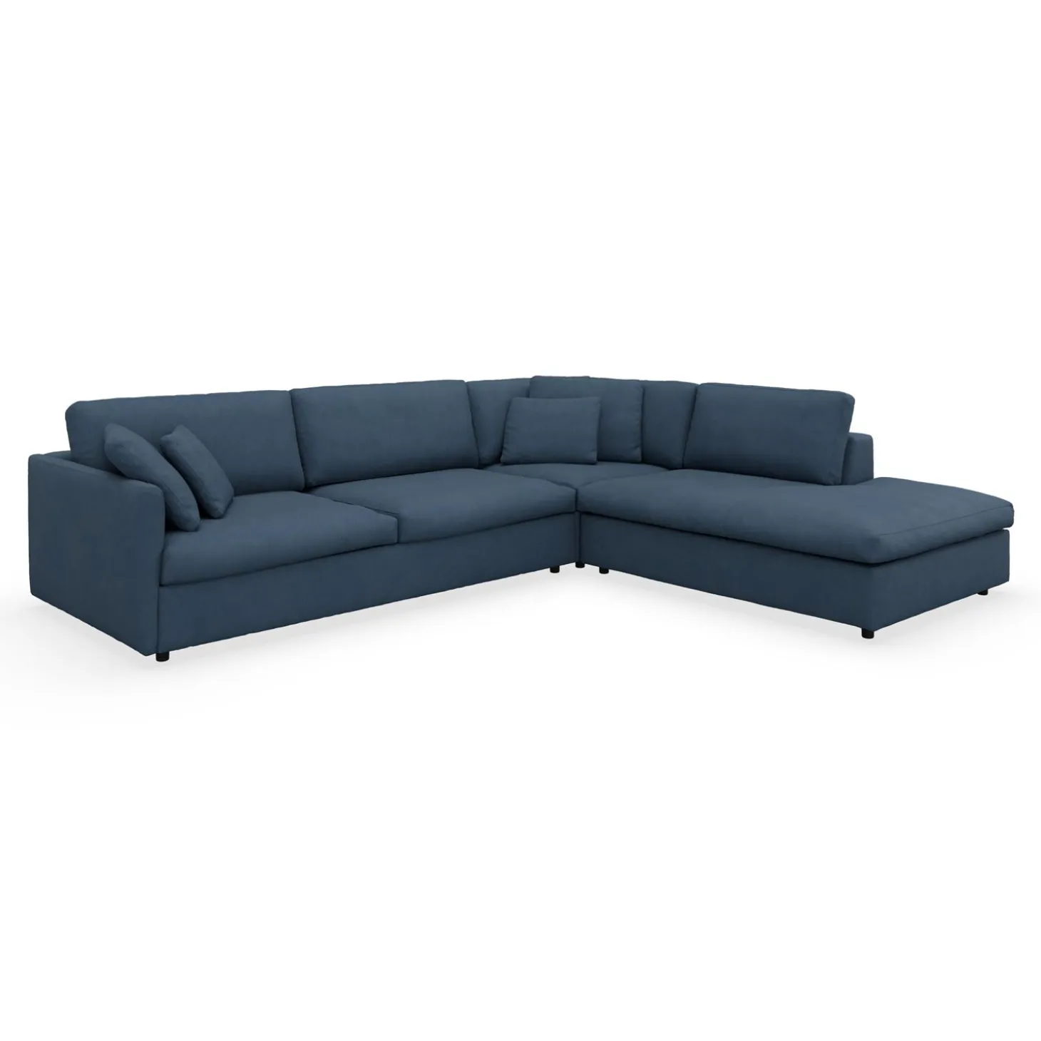Angolo højrevendt sofa med pufafslutning