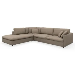 Angolo venstrevendt sofa med pufafslutning