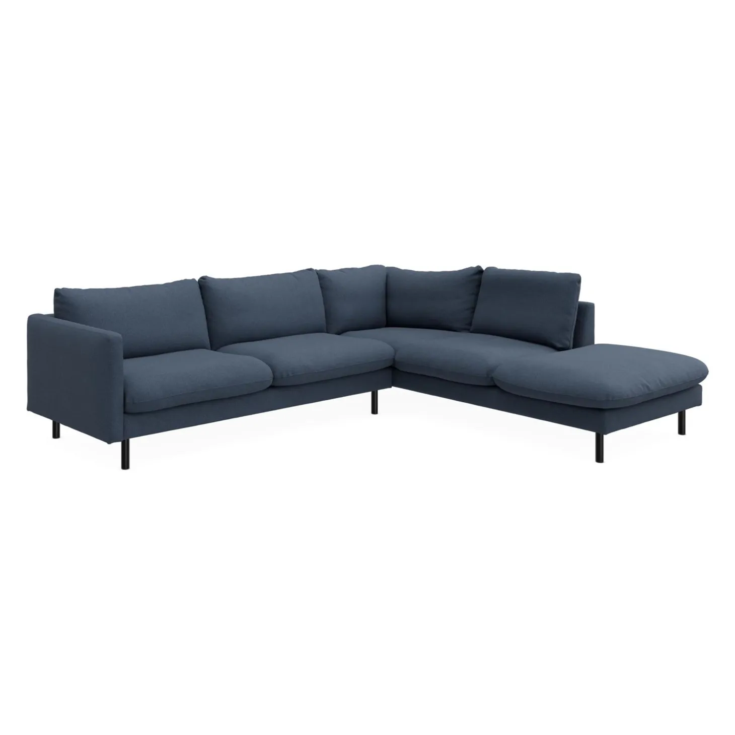 Bjorn højrevendt sofa med pufafslutning