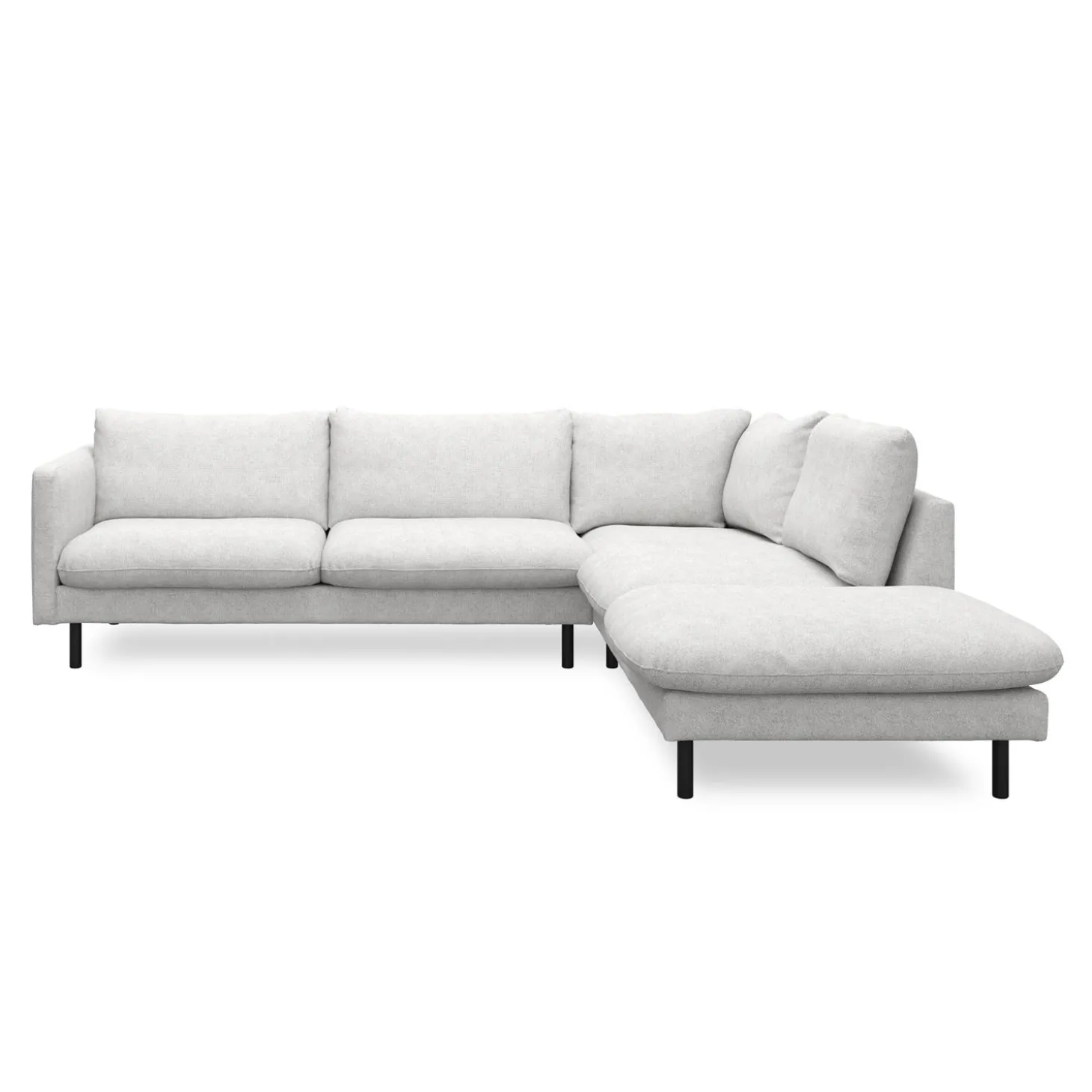 Bjorn højrevendt sofa med pufafslutning
