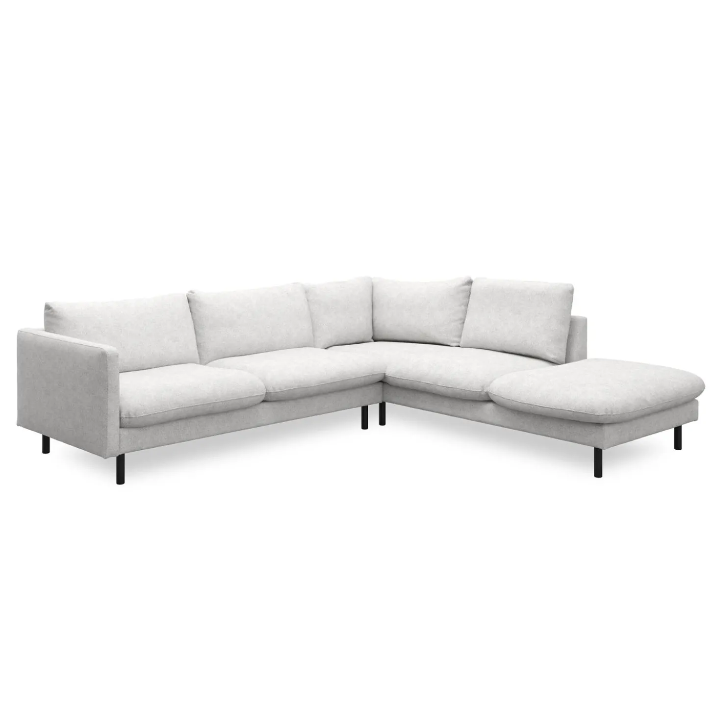 Bjorn højrevendt sofa med pufafslutning