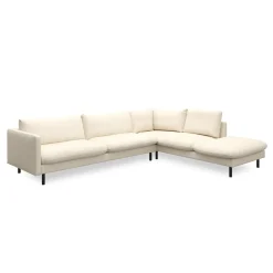 Bjorn højrevendt sofa med pufafslutning