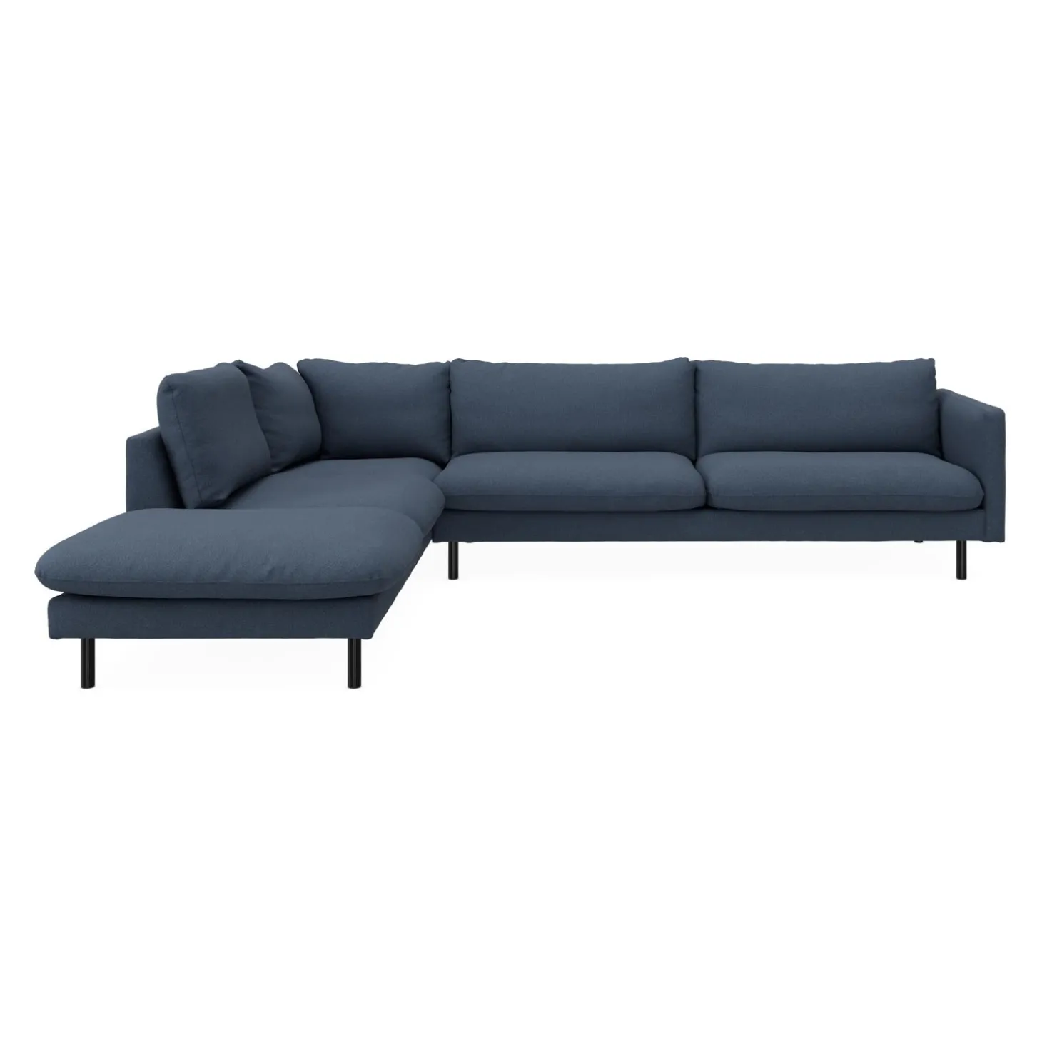 Bjorn venstrevendt sofa med pufafslutning