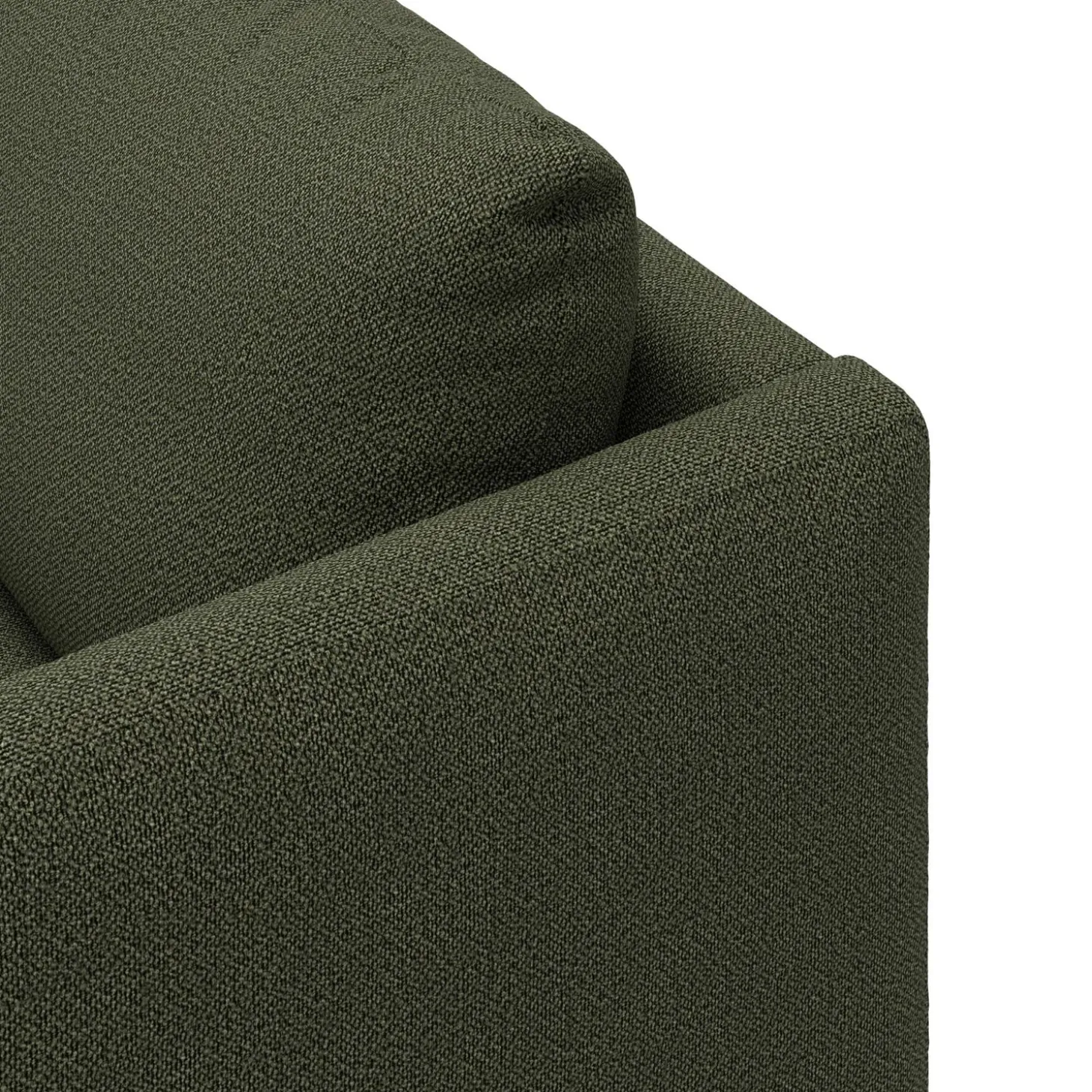 Bjorn venstrevendt sofa med pufafslutning