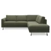 Cleveland højrevendt sofa med pufafslutning
