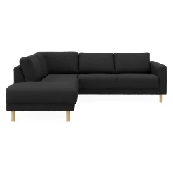 cleveland venstrevendt sofa med pufafslutning