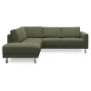 cleveland venstrevendt sofa med pufafslutning