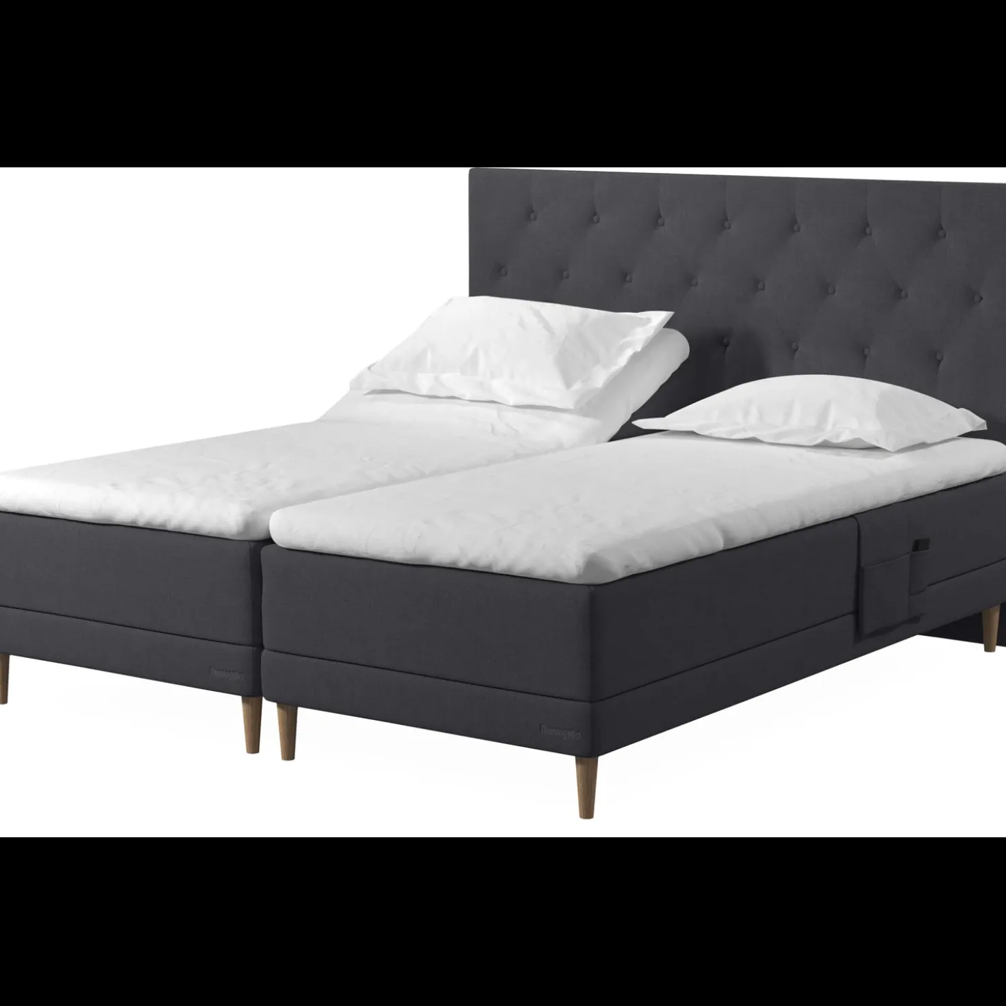Dunlopillo Pure inkl. 8 cm Original Cool duo topmadras, 180 x 200 cm bokselevationsseng