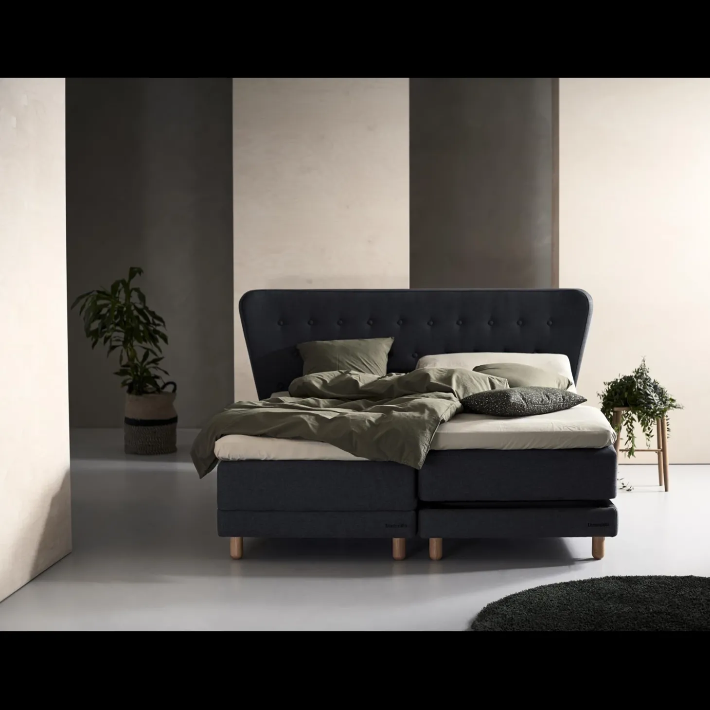 Dunlopillo Pure inkl. 8 cm Original Cool duo topmadras, 180 x 200 cm bokselevationsseng
