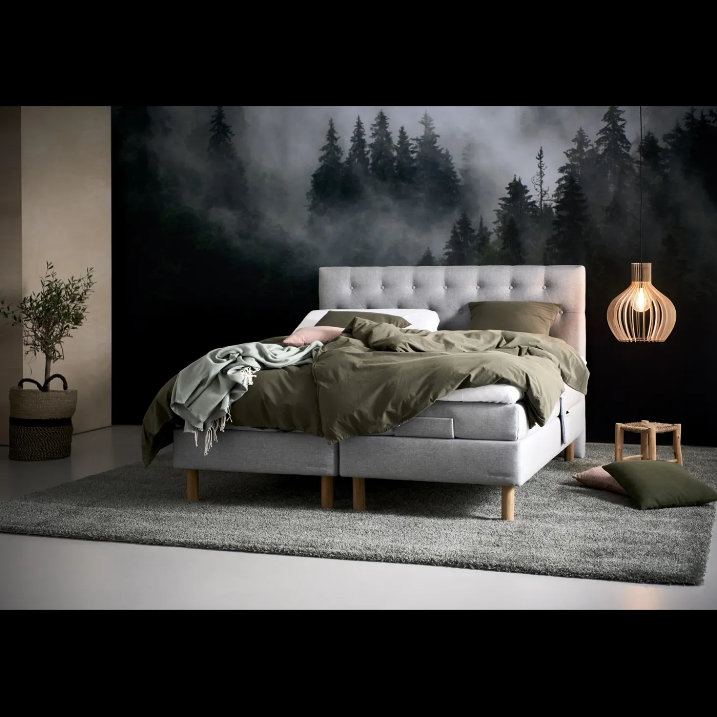 Dunlopillo Pure inkl. 8 cm Original Cool duo topmadras, 180 x 200 cm elevationsseng