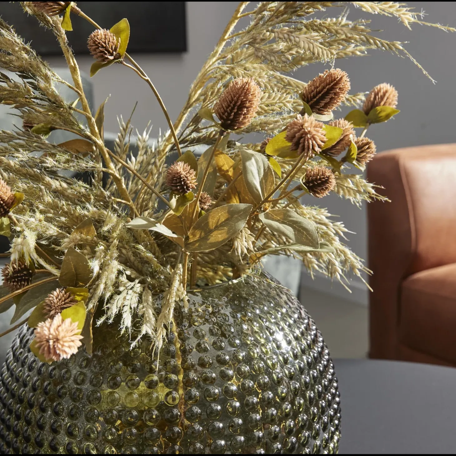Gomphrena Kunstig plante 85 cm