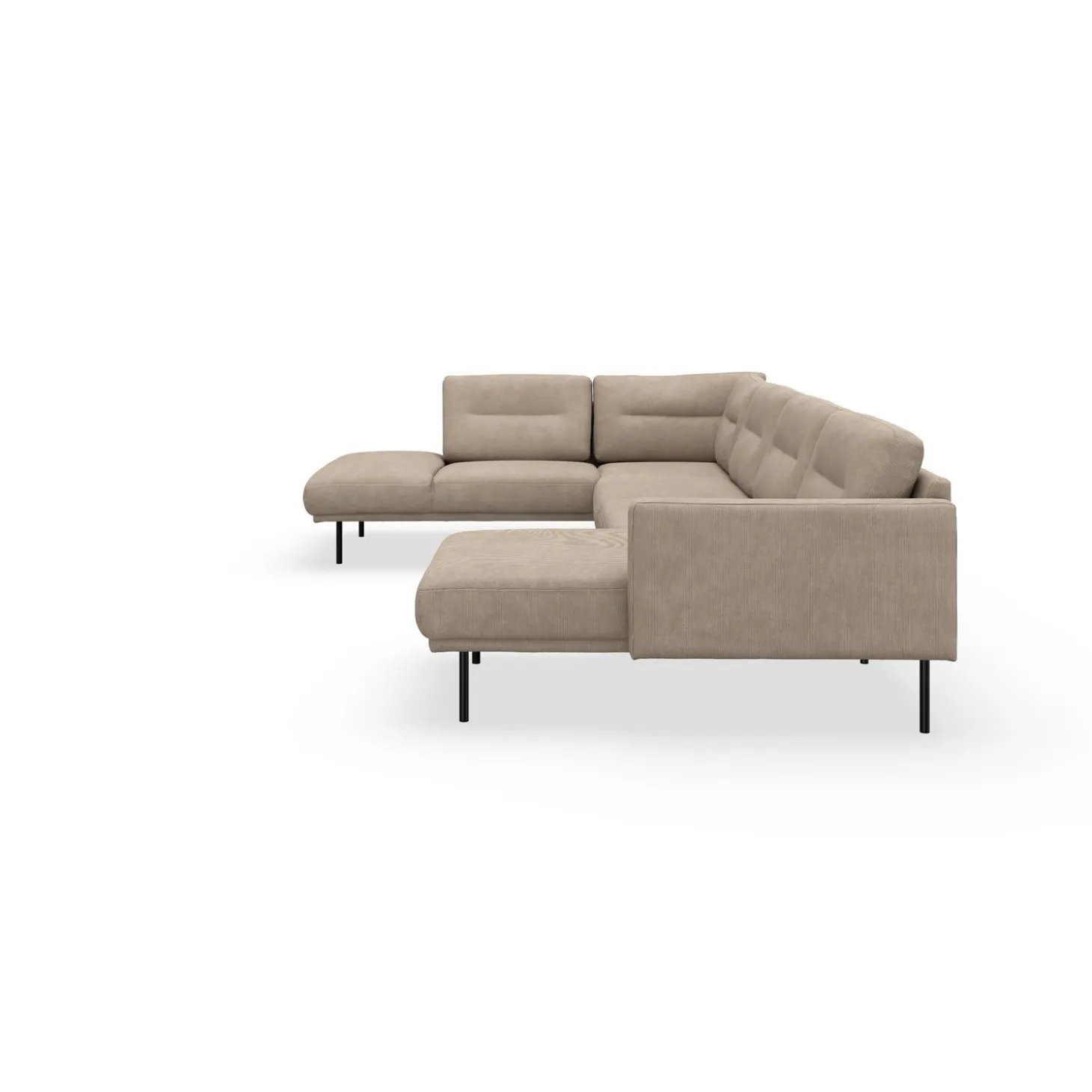 Larvik højrevendt hjørnesofa med chaiselong