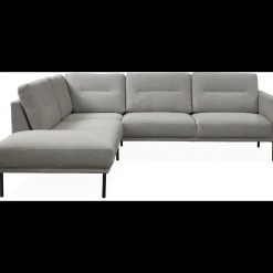 Larvik venstrevendt hjørnesofa med pufafslutning