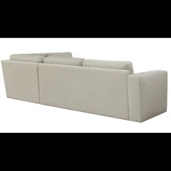 Lean højrevendt hjørnesofa med pufafslutning