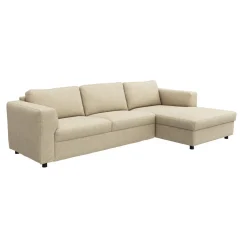 Lean højrevendt sofa med chaiselong