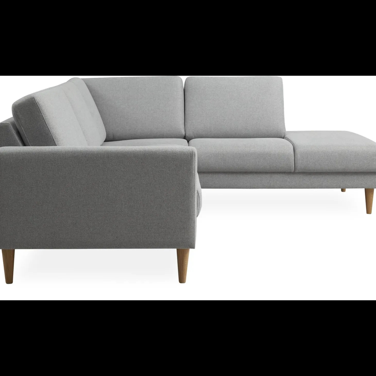 Linea højrevendt hjørnesofa med pufafslutning