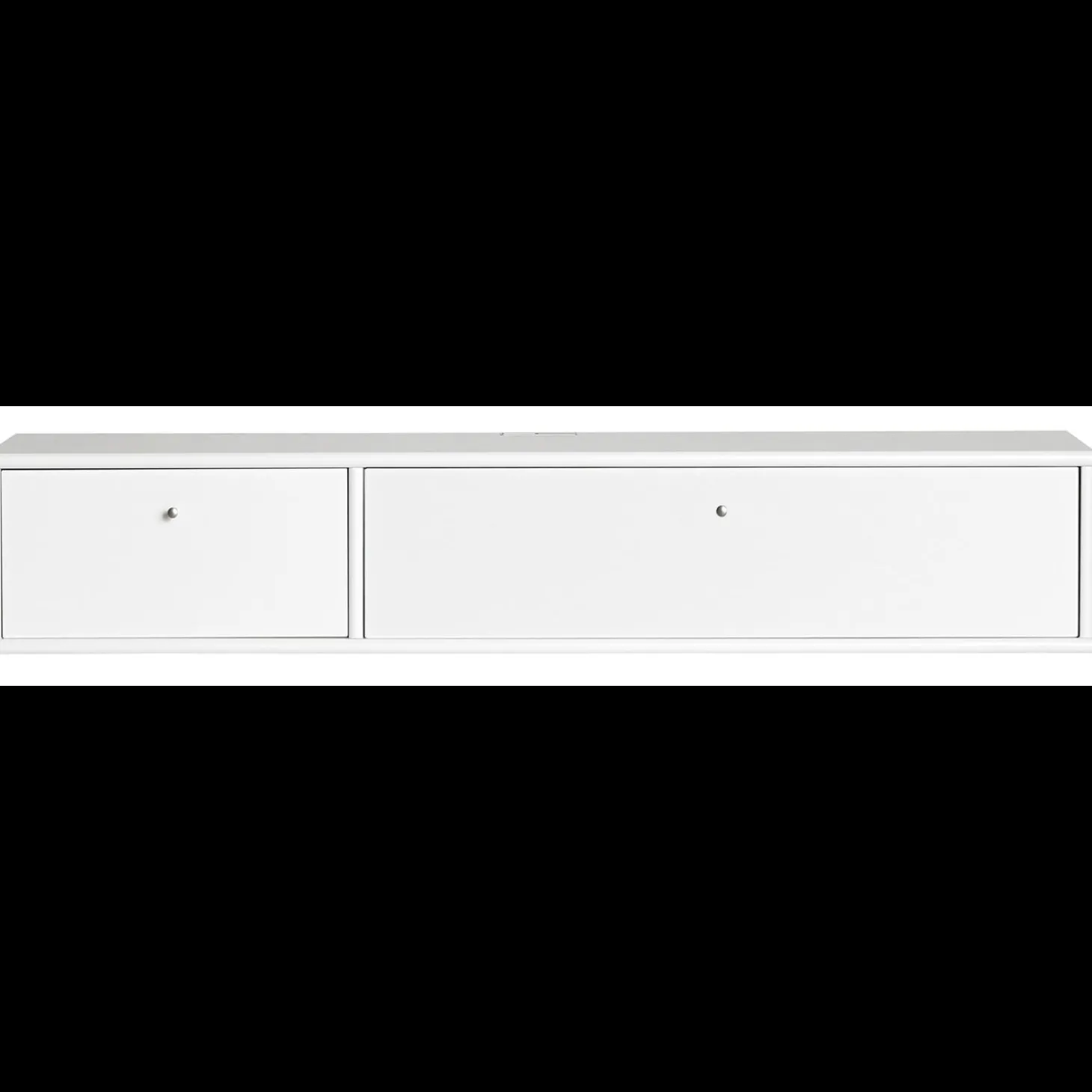 Mistral AV TV-møbel med 1 låge + 1 klap hvid