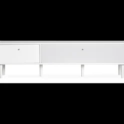 Mistral AV TV-møbel med 1 skuffe, 1 låge + ben hvid