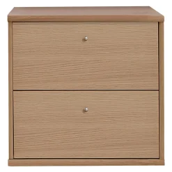 Mistral Classic Reol i egefinér med 2 skuffer
