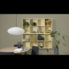 Mistral classic Reol med 4 gule moduler med 4 rum hver