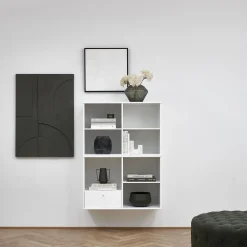 Mistral classic Reol med 2 moduler og 1 skuffe hvid