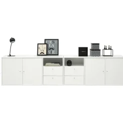 Mistral Classic Skænk med 2 moduler, 4 låger + 4 skuffer hvid
