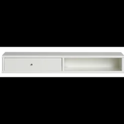 Mistral Classic Smal reol med 2 rum + 1 skuffe hvid