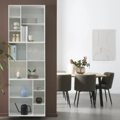 Mistral Kubus Reol med 1 modul med 4 rum + 2 moduler med 5 rum hvid