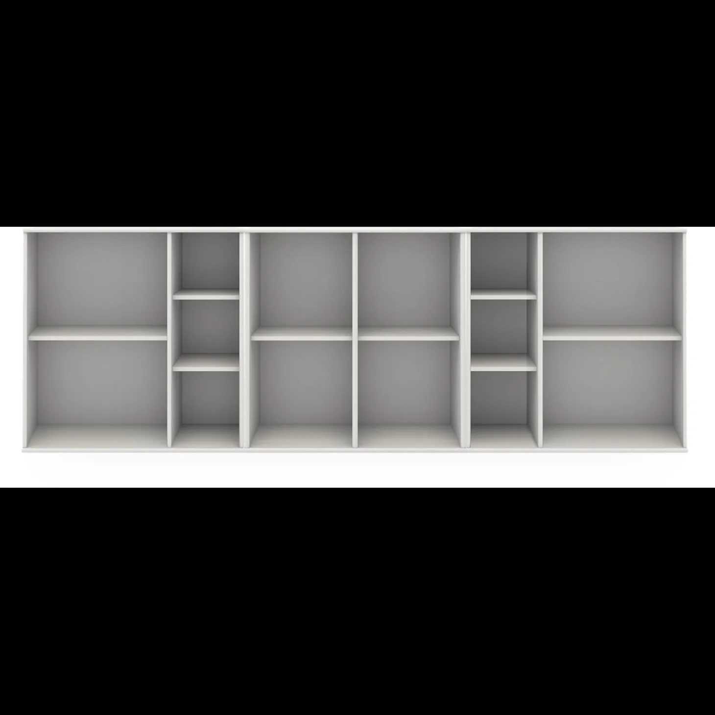 Mistral KUBUS Reol med 1 stk 4-rums modul + 2 stk 5-rums moduler hvid