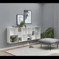Mistral KUBUS Reol med 1 stk 4-rums modul + 2 stk 5-rums moduler hvid