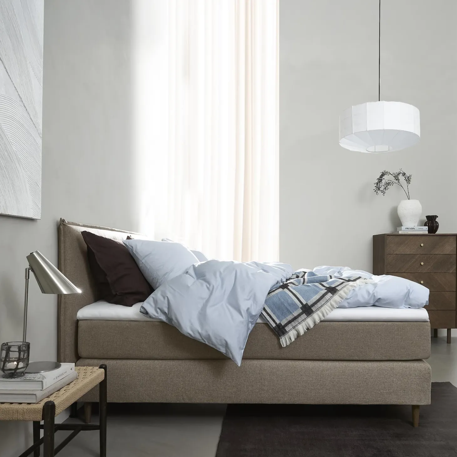 Nocturne Elegant inkl. topmadras, 160 x 200 cm kontinentalseng