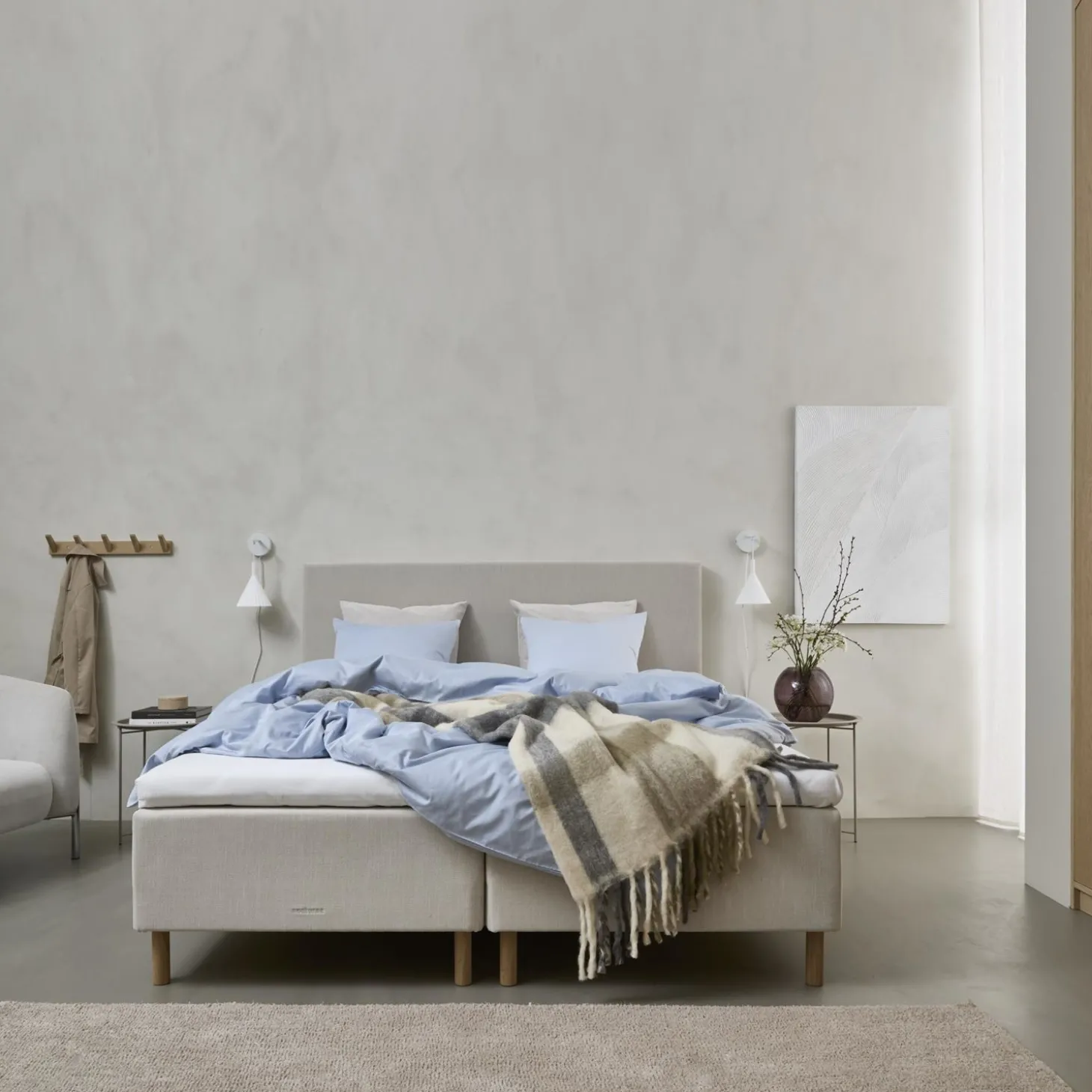 Nocturne Exclusive inkl. topmadras, 90 x 210 cm boksmadras