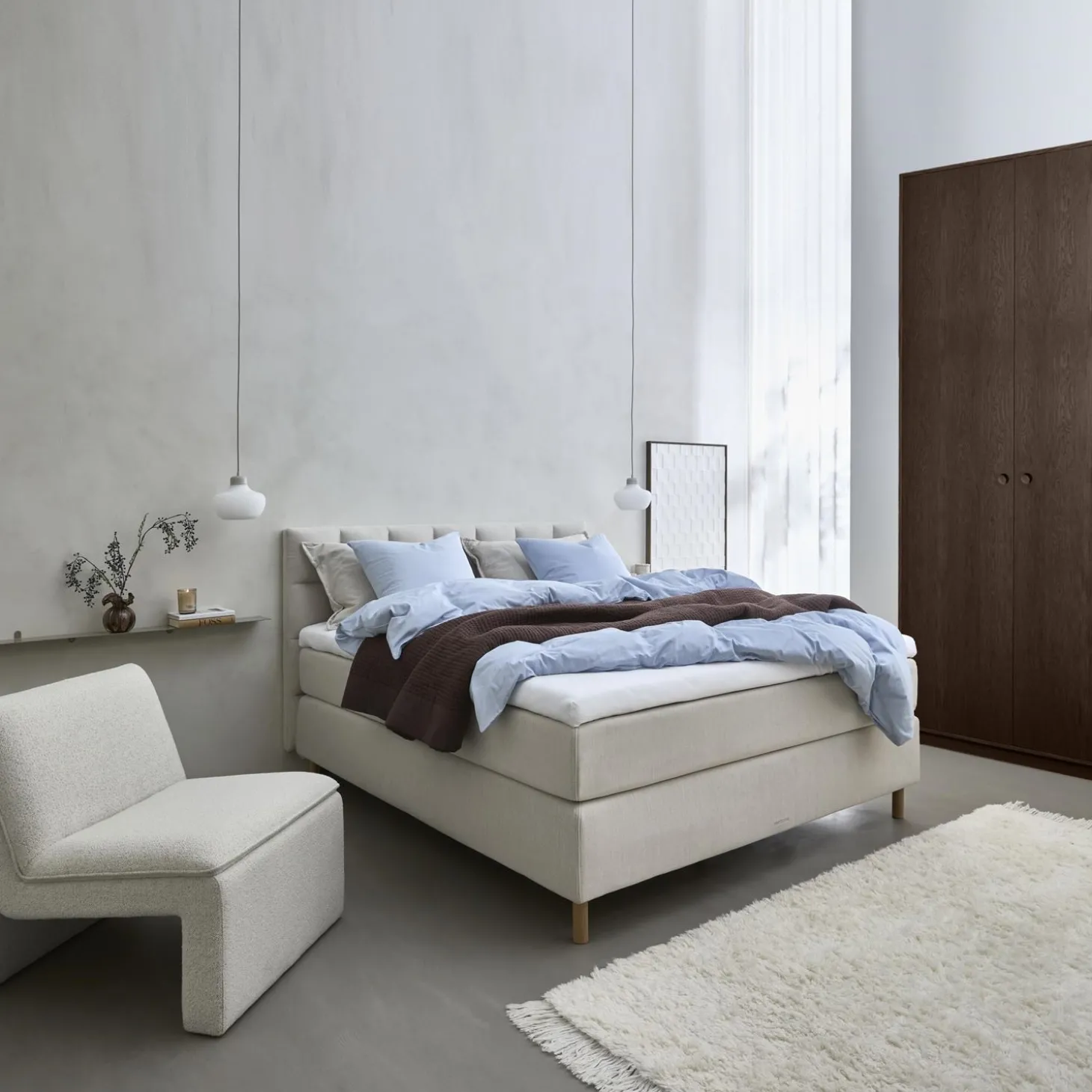Nocturne Exclusive Plus inkl. topmadras, 210 x 210 cm kontinentalseng