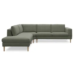 Nyland venstrevendt hjørnesofa med pufafslutning