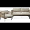 Oblic Loungehavesæt med 2 pers. loungesofa og 1 stk. hvilkestol.