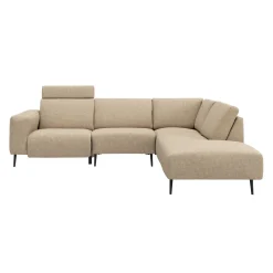 Remus højrevendt sofa med pufafslutning