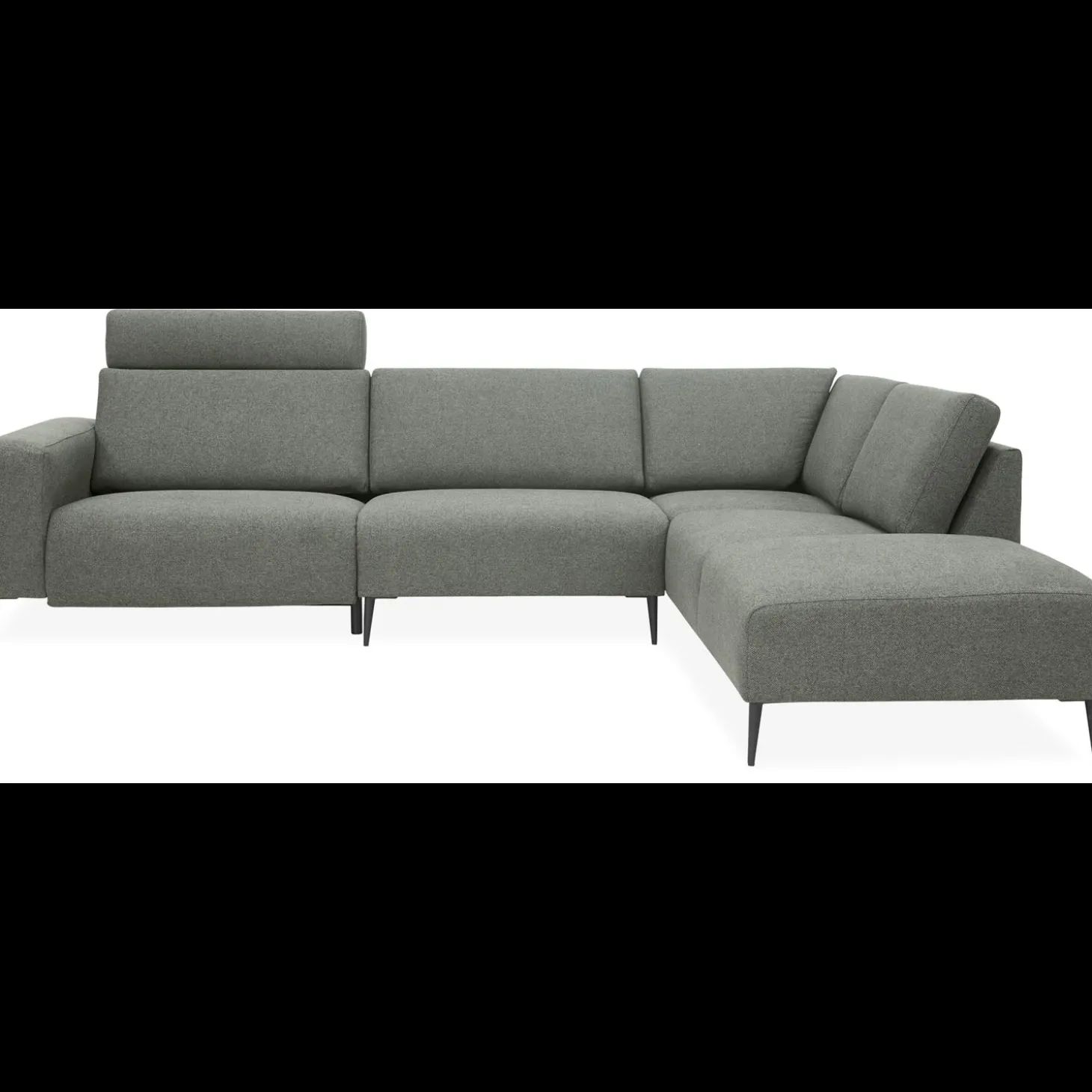 Remus højrevendt sofa med pufafslutning