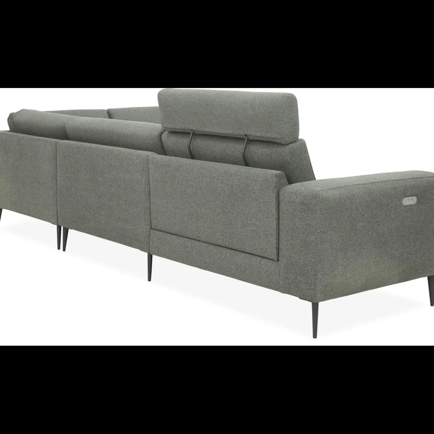 Remus højrevendt sofa med pufafslutning