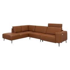 Remus venstrevendt sofa med pufafslutning