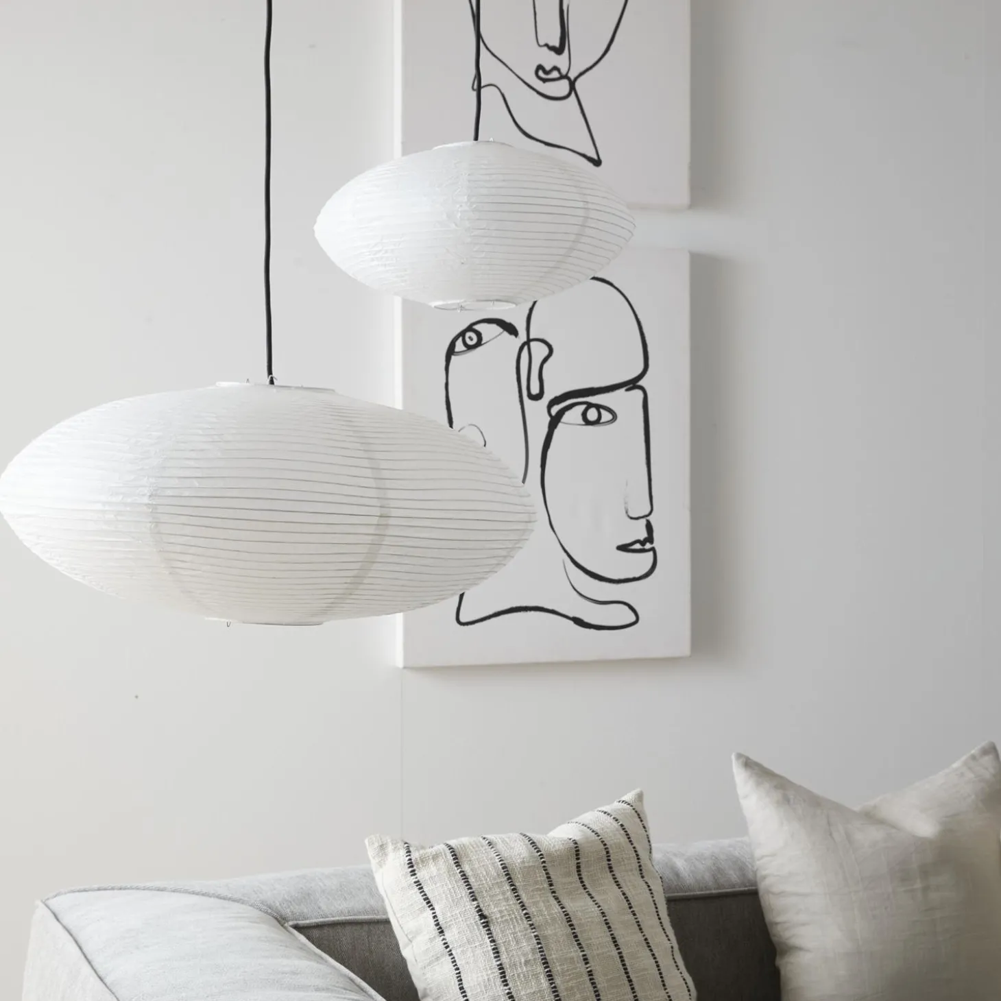 Riisi oval Lampeskærm 27 x 60 cm