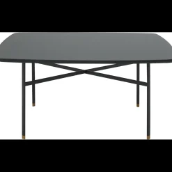 Skovby SM242/262 Sofabord sort nanolaminat + sort stel i stål