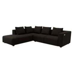 Solaro venstrevendt hjørnesofa med pufafslutning