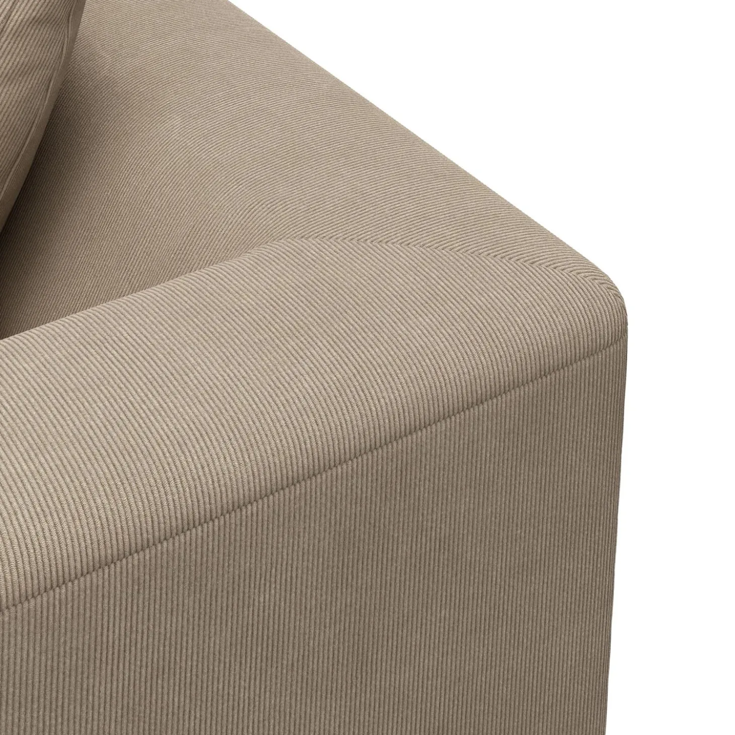 Solaro venstrevendt hjørnesofa med pufafslutning