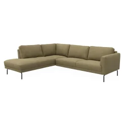 Springfield venstrevendt hjørnesofa med pufafslutning