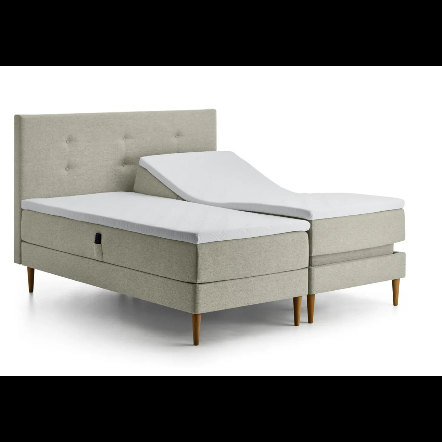 Tempur Relaxation Adj Inkl. Tempur Topper One, 180x210 cm bokselevationsseng
