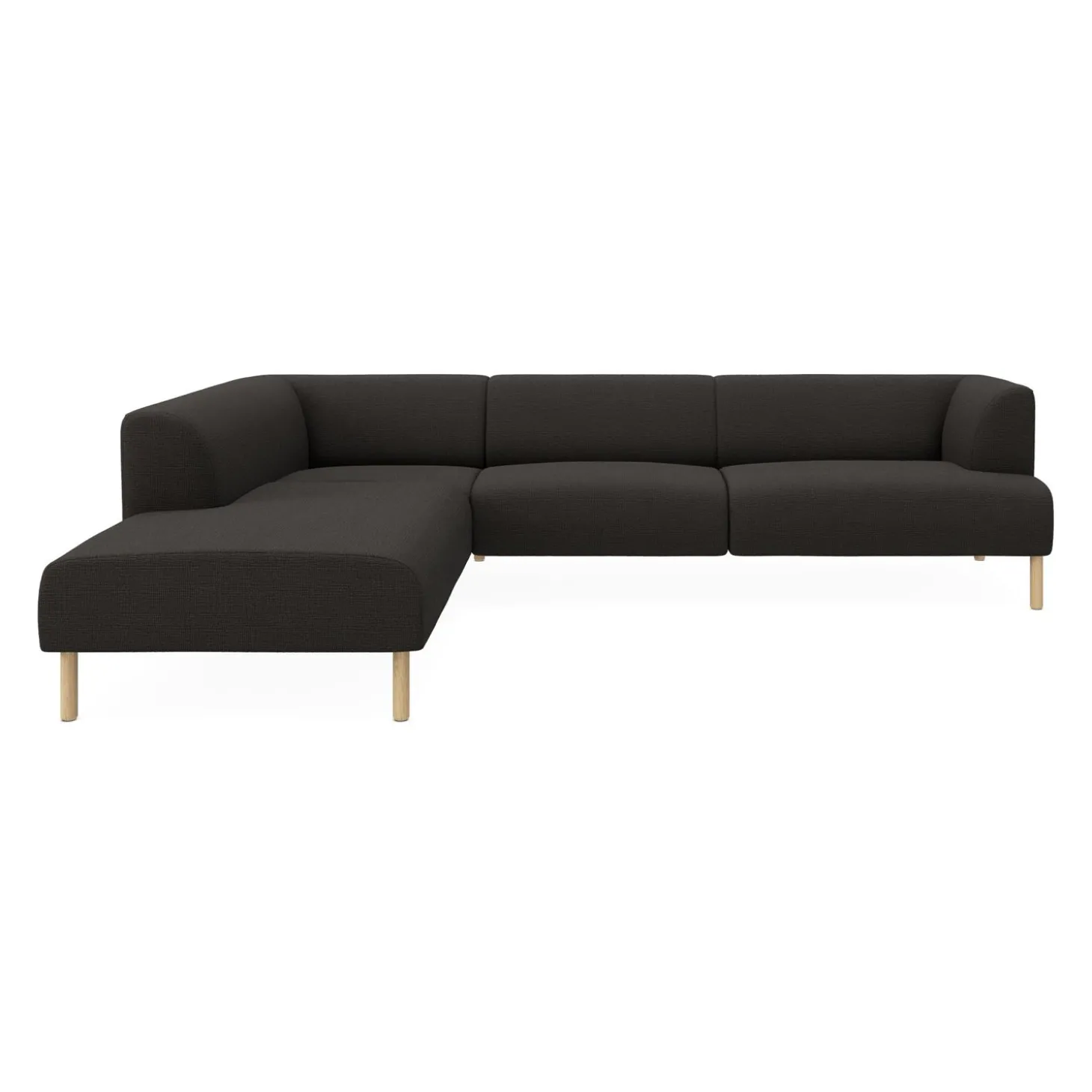 Teron venstrevendt sofa med pufafslutning