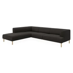 Teron venstrevendt sofa med pufafslutning