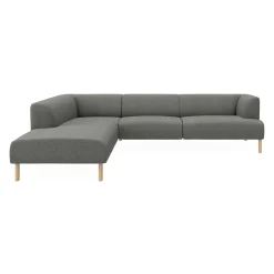 Teron venstrevendt sofa med pufafslutning